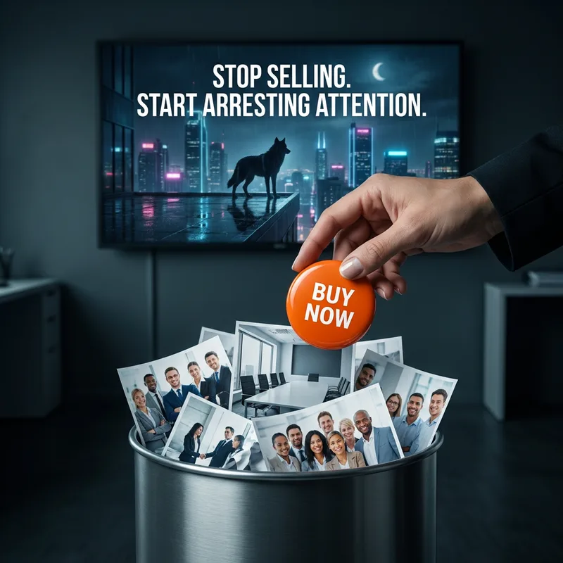 Stop-scroll Facebook ad creative — marketing psychology visual
